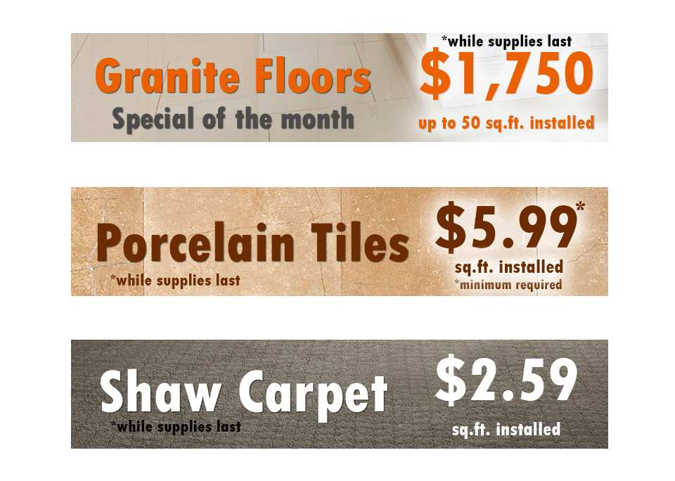 Pro Flooring Specials